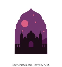 Ramadan Theme Flat Design Simple