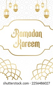 Ramadan theme simple and elegant template design