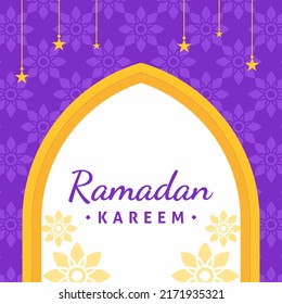 Ramadan-Themenposten für soziale Medien