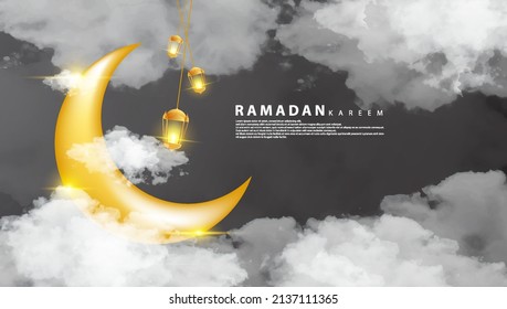 A Ramadan themed background with a mix of gold and black, perfect for Islamic themed backgrounds