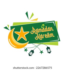 Ramadan themed Islamic accessories illustration