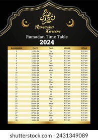 Ramadan Time Table. Ramadan Calendar. Ramzan Time Table. Ramzan Calendar. Ramada Time Table 2024