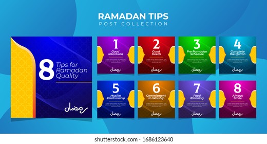 Ramadan Tips Post Collection For Social Media