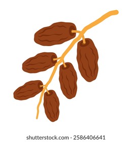Ramadan Traditions and Symbols. Flat Illustration