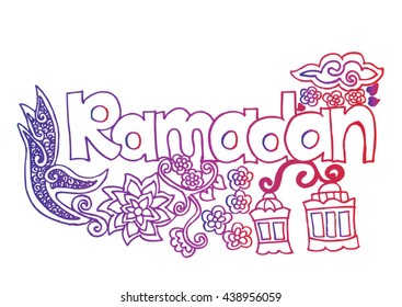 Ramadan typography.