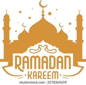 Ramadan typography design. t-shirt design