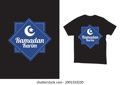 RAMADAN TYPOGRAPHY T-SHIRT DESIGN TEMPLATE, BLACK WHITE YELLOW RAMADAN T-SHIRT DESIGN, BLACK T-SHIRT WITH RAMADAN TYPOGRAPHY