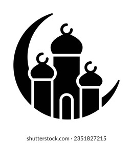 Ramadan Vector Glyph Icon For Personal And Commercial Use.
