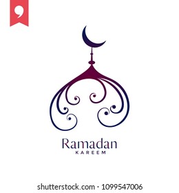 Ramadan vector icon, Islamic symbol 2018.