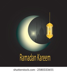 Ramadan vector icon. Suitable for use for greeting cards, banners, banners and backgrounds.