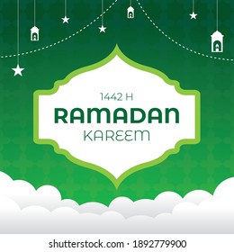 Ramadan Vector Illustration Of An Background With Space For Text Green Vibes