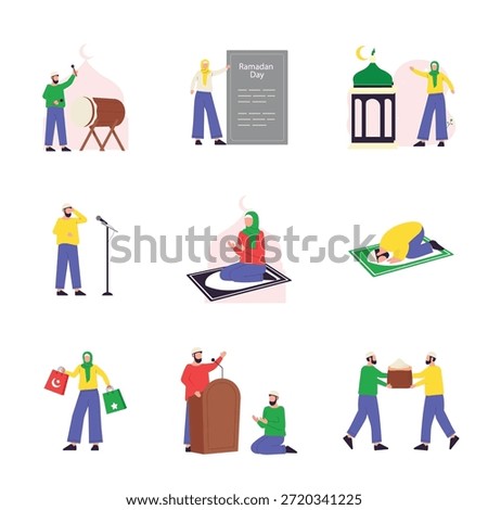 Ramadan Vector Illustration Set 1