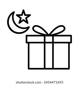 Ramadan Vector Line Icon Design