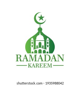 Rmadan-Vektorgrafik, Moschee-Logo, Vektorgrafik