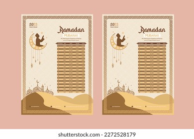 Diseño de volante para corporaciones simples vectoriales de Ramadán.
