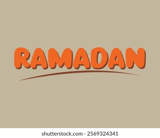 ramadan yellow collor text design 3d 