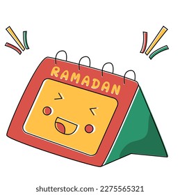 Ramadans day calendar icon doddle Ramadans day