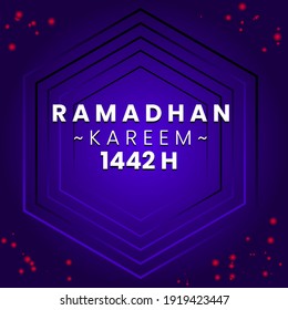 Ramadhan 1442 H Background design vector illustration