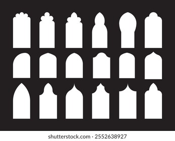 Ramadhan Arabic Shape Decoration Vector