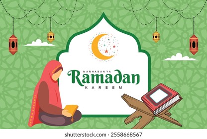 ramadhan background with prayer on it