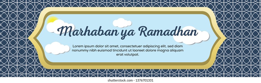 ramadhan banner template-vector