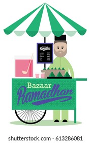 ramadhan bazaar template vector/illustration
