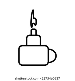 Ramadhan candle Lantern icon in solid black flat shape glyph icon, isolated on white background