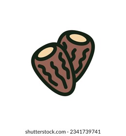 Ramadhan color fill Icon with Symbol art
