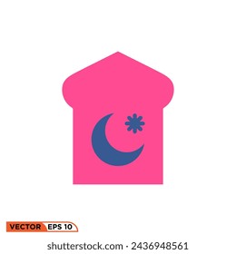 Ramadhan color flat icon design vector graphic of template, sign and symbol 