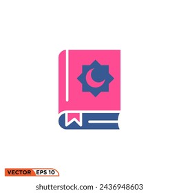 Ramadhan color flat icon design vector graphic of template, sign and symbol 