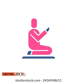 Ramadhan color flat icon design vector graphic of template, sign and symbol 