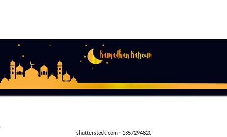 Ramadhan Gold and Black Background