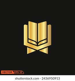 Icono sólido de oro de Ramadán diseño gráfico vectorial de plantilla, signo y símbolo