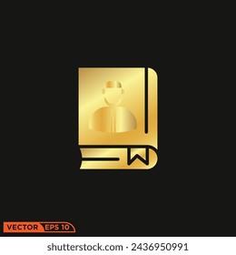 Ramadhan Gold Solid Icon Design Vektor-Grafik der Vorlage, Zeichen und Symbol