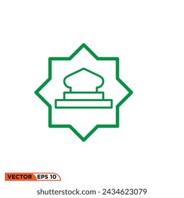 Ramadhan icon design vector graphic of template, sign and symbol