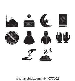 ramadhan icon set