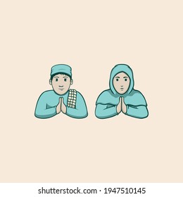 Vector de fondo Ramadhan Ied Fitri 
