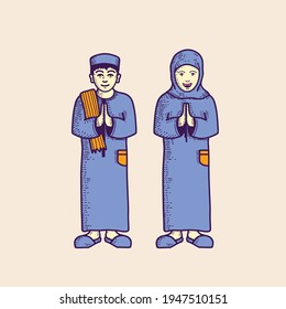 Ramadhan Ied Fitri Background vector 
