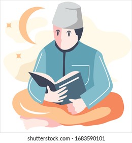 Ramadhan Illustration Flat Design Style