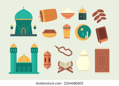 Ramadhan Illustration Pack, colección de elementos