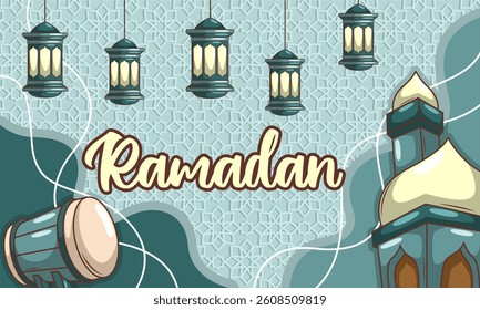  ramadhan islamic background template design