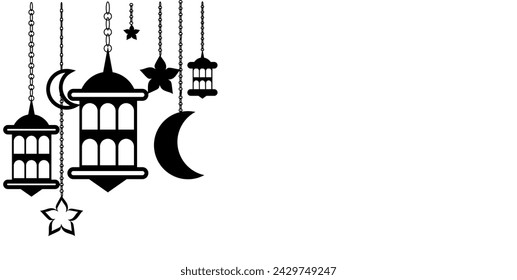 Ramadhan Islamischer Hintergrund Logo Vektor 