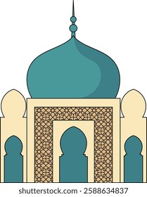 Ramadhan Islamic Mosque Illustration Icon