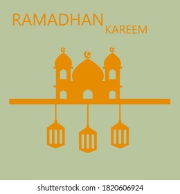 Ramadhan Islamic Vector and Illustration. Beautiful Arabian Culture with Mosque Picture.