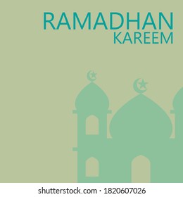 Ramadhan Islamic Vector and Illustration. Beautiful Arabian Culture with Mosque Picture.