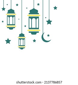 Ramadhan kareem background design vector illustrtion. ramadhan kareem lantern for background, greeting card, celebration