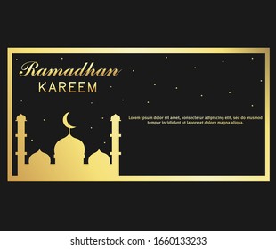 Ramadhan Kareem background template design