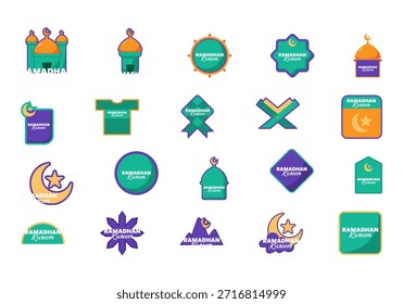 Ramadhan Kareem Bagde Element Set