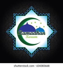 Ramadhan kareem baner vector