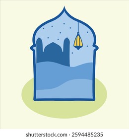 ramadhan kareem design art lantern